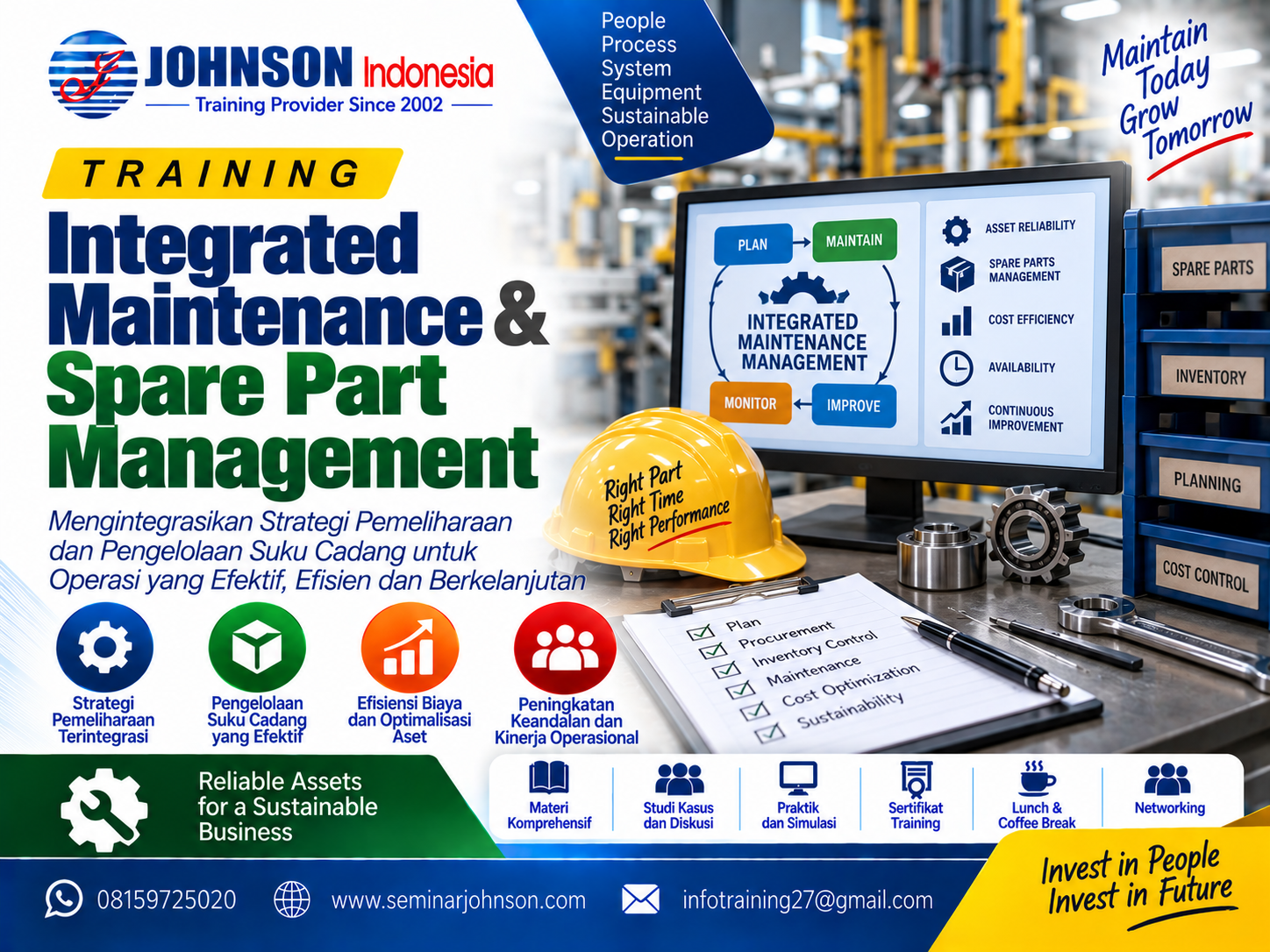Training Integrated Maintenance & Spare Part Management
