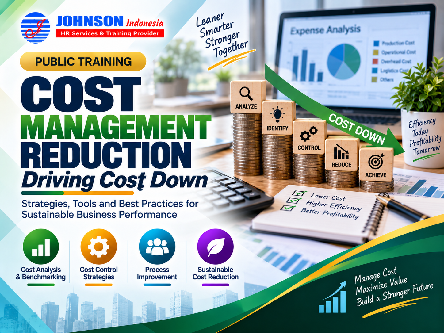  = Training Cost Management Reduction Driving Cost Down Johnson Indonesia