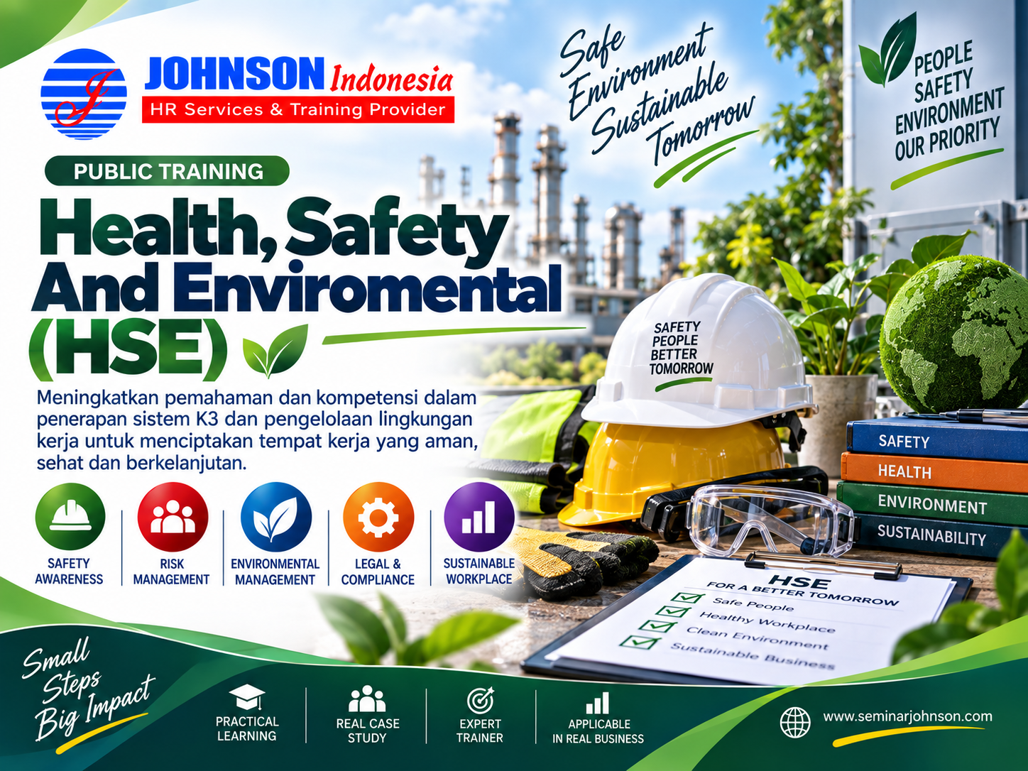  = Training Training Health, Safety and Enviromental (HSE) Johnson Indonesia