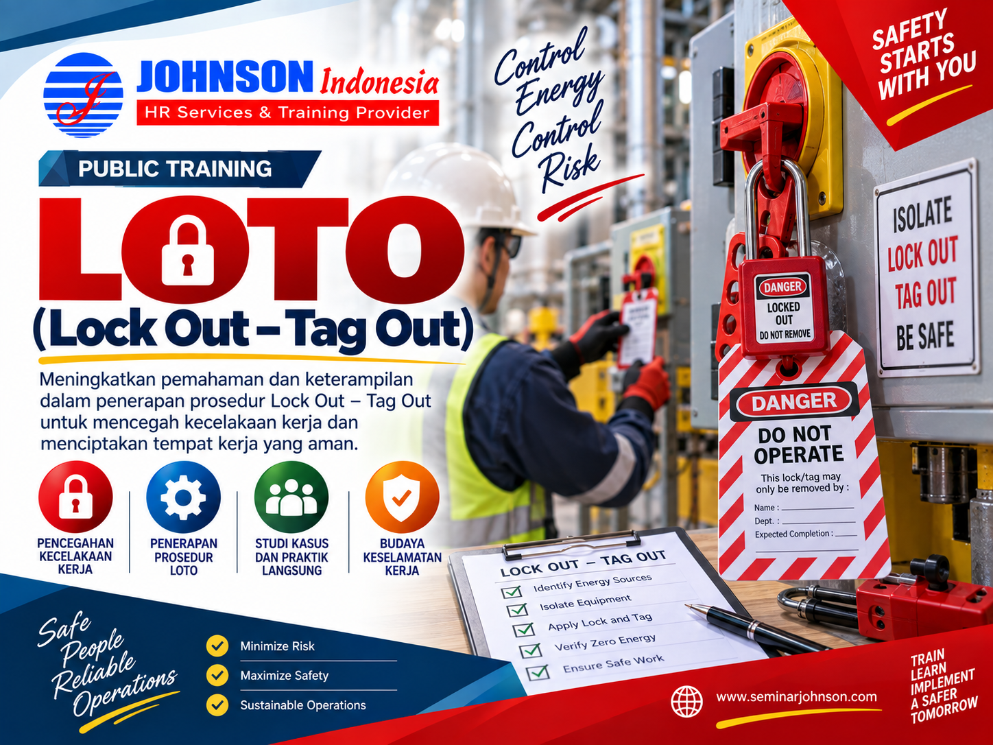 = Training LOTO (Lock Out – Tag Out)