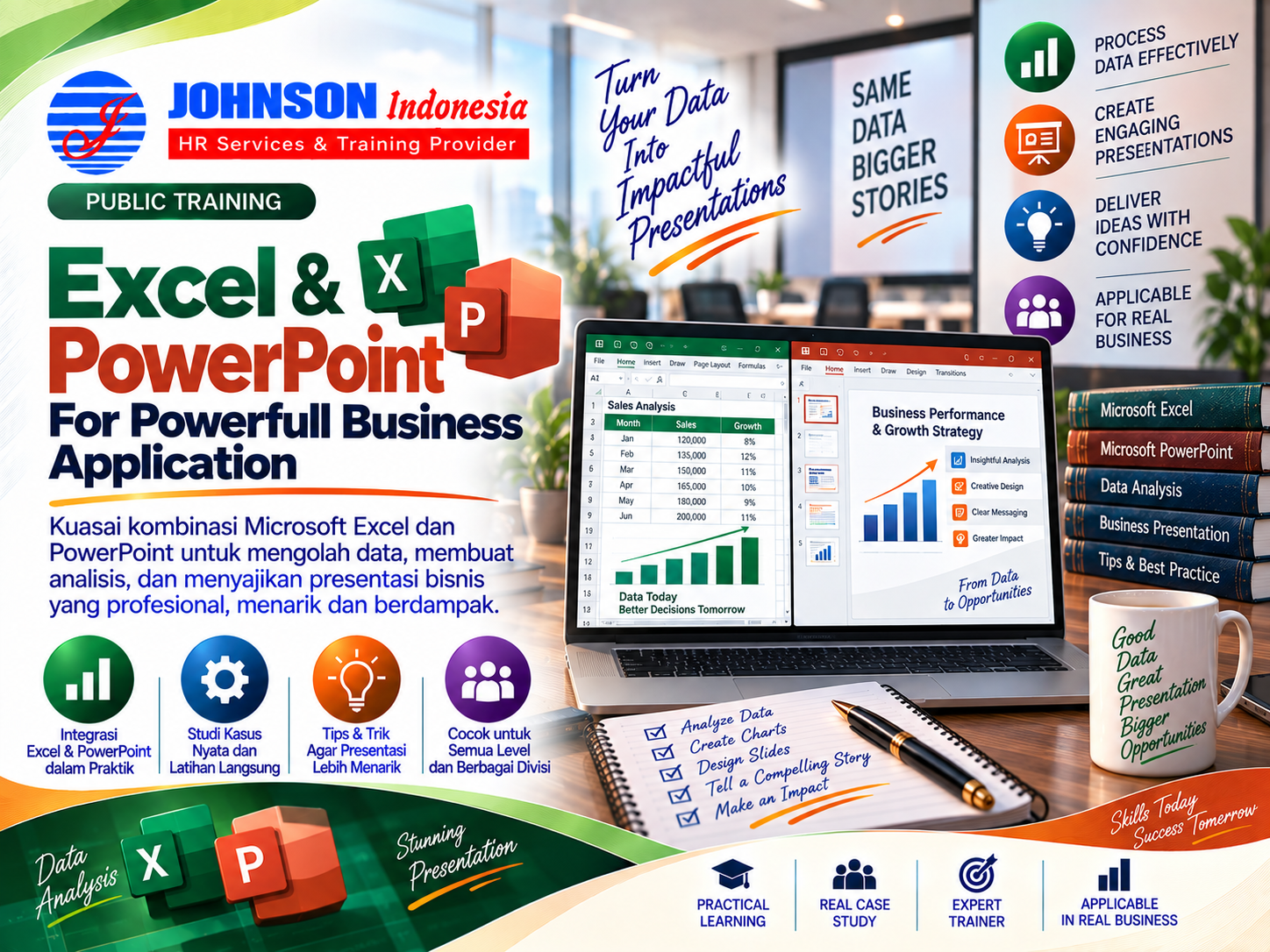 = Training Excel & Power Point For Powerfull Business Application Johnson Indonesia