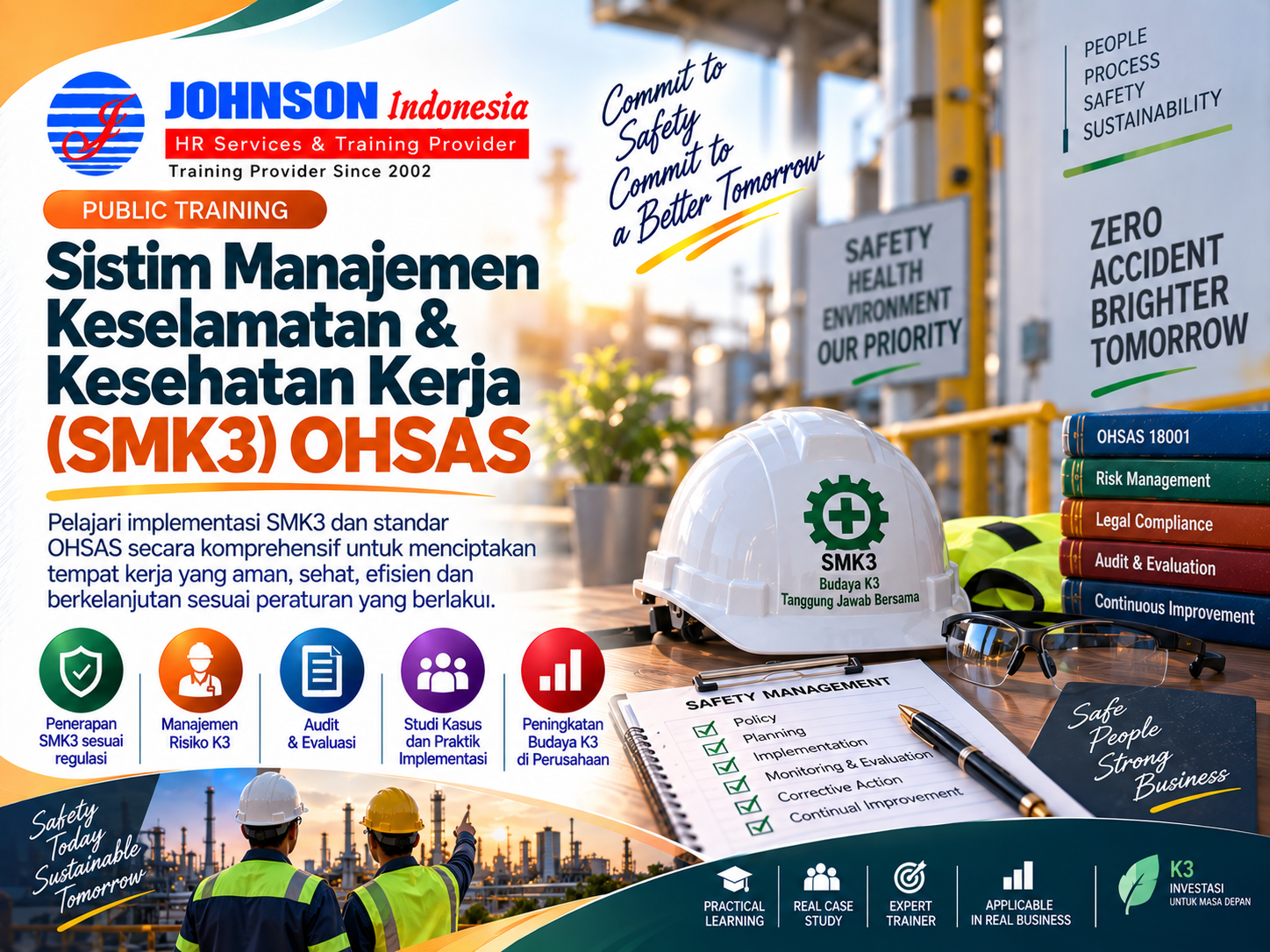  = Training Training Sistim Manajemen Keselamatan & Kesehatan Kerja (SMK3) OHSAS Johnson Indonesia