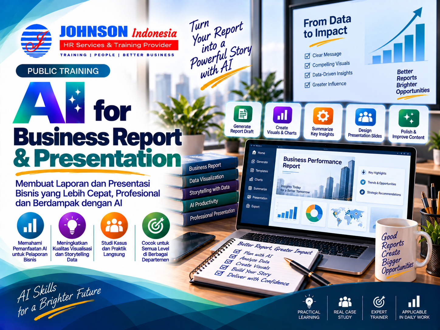 = Training AI for Business Report & Presentation Johnson Indonesia