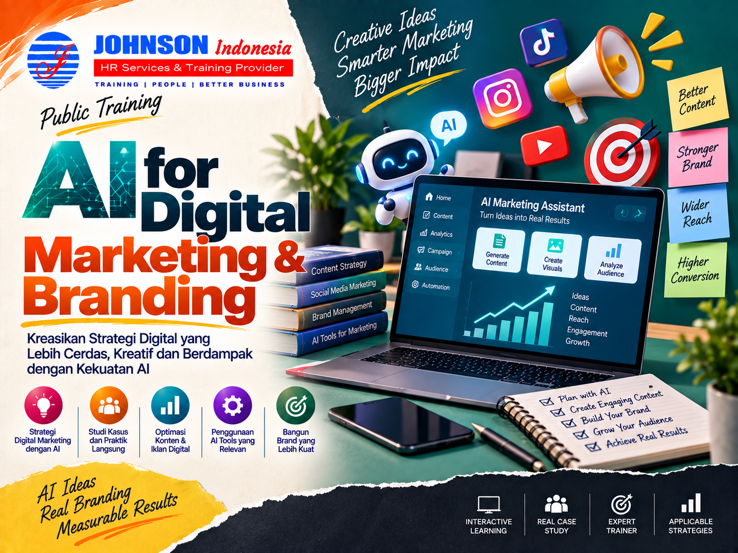 = Training AI for Digital Marketing & Branding Johnson Indonesia