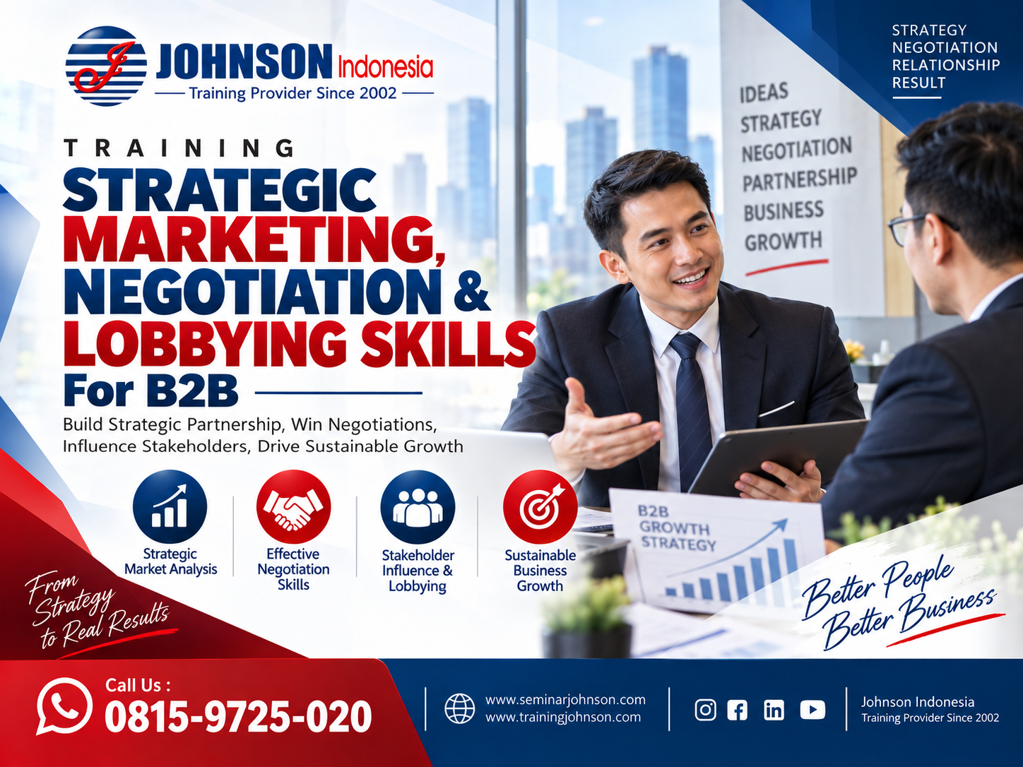 TRAINING STRATEGIC MARKETING, NEGOTIATION & LOBBYING SKILLS FOR B2B