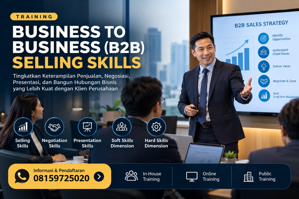 TRAINING BUSINESS TO BUSINESS (B2B) SELLING SKILLS