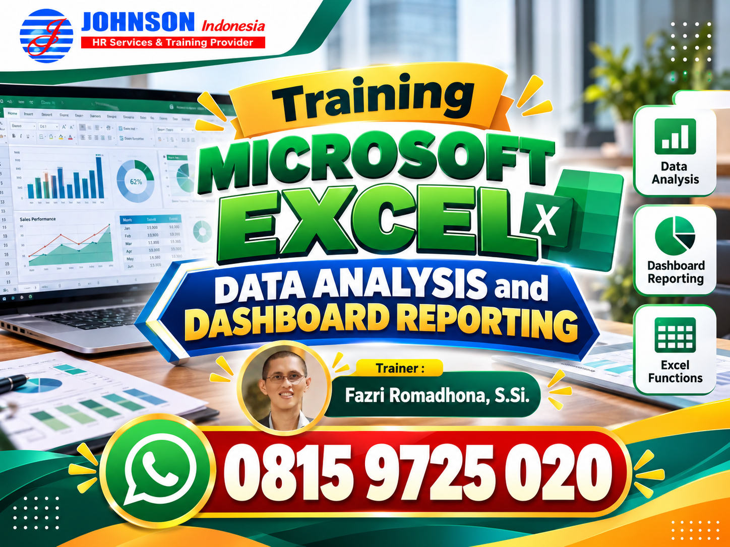 Training Microsoft Excel Data Analysis and Dashboard Reporting